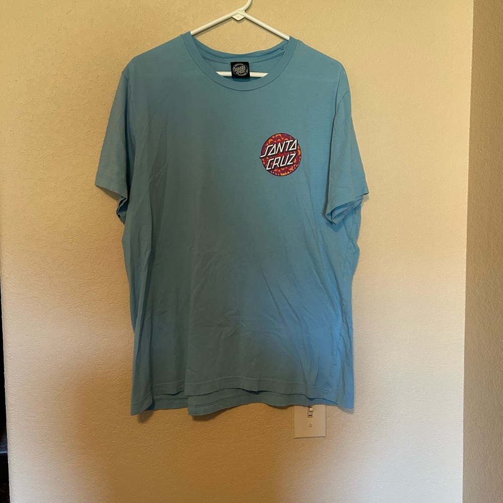 Santa Cruz Skateboards Blue Short Sleeve Tee